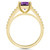 Amethyst (2-1/2 ct. t.w.) and Diamond (1/4 ct. t.w.) Ring in 14K Yellow Gold
