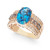 Multi-Gemstone (4-1/4 ct. t.w.) & Diamond (5/8 ct. t.w.) Ring in 14k Rose Gold