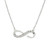 Diamond Infinity Pendant in Sterling Silver (1/10 ct. t.w.)