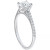 Diamond Cathedral Pavé Band Engagement Ring (5/8 ct. t.w.) in 14k White, Yellow or Rose Gold