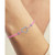 Diamond Accent Double Heart Cord Bracelet in Sterling Silver & Rose Gold-Plate
