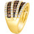 Chocolate Diamond & Nude Diamond Multirow Statement Ring (2-1/20 ct. t.w.) in 14k Gold