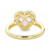 Pink Amethyst (3 ct. t.w.) & White Topaz (1/3 ct. t.w.) Heart Halo Ring in Gold-Plated Sterling Silver (Also in Amethyst & Garnet)