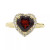 Pink Amethyst (3 ct. t.w.) & White Topaz (1/3 ct. t.w.) Heart Halo Ring in Gold-Plated Sterling Silver (Also in Amethyst & Garnet)