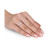 Diamond Oval- & Pear-Cut Three Stone Engagement Ring (1/2 ct. t.w.) in 14k White Gold