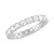 Certified Lab Grown Diamond Cushion-Cut Eternity Band (3 ct. t.w.) in 14k Gold