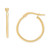 2-Pc. Set Polished & Twist Style Small Hoop Earrings in 10k Gold