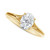 Diamond Oval-Cut Engagement Ring (1/2 ct. t.w.) in 14k Gold