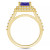 Tanzanite (2-1/3 ct. t.w.) & Diamond (5/8 ct. t.w.) Cushion Halo Statement Ring in 14k Gold