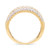 Diamond Three Row Band (1 ct. t.w.) in 14k Two-Tone Gold
