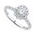 Diamond Oval Double Halo Engagement Ring (5/8 ct. t.w.) in 14k White Gold