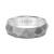 Men's Faceted Brush Finish Wedding Band in Titanium
