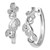 Vanilla Diamond Filigree Small Hoop Earrings (1/6 ct. t.w.) in Platinum, 0.89"