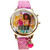 Kid's Barbie Digital Pink Glitter Silicone Strap Watch 34mm