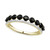 Onyx & Diamond (1/10 ct. t.w.) Double Stack Ring in 14k Gold