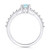 Aquamarine (3/4 Ct. T.W.) and Diamond (1/3 Ct. T.W.) Ring in 14K White Gold