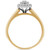 Diamond Halo Cluster Bridal Set (1/3 ct. t.w.) in 14k Two-Tone Gold