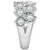 Diamond Double Row Miracle Plate Band (2 ct. t.w.) in 14k White Gold