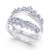Diamond Tiara Solitaire Enhancer Ring Guard (1-3/8 ct. t.w.) in 14k White Gold