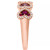 Ruby (5/8 ct. t.w.) & Diamond (1/5 ct. t.w.) Heart Ring in 14k Rose Gold (Also available in Sapphire)