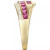 Ruby (1 ct. t.w.) & Diamond (1/6 ct. t.w.) Statement Ring in 14k Gold (Also in Emerald)