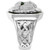 EFFY® Men's Diamond (1/2 ct. t.w.) & Emerald Accent Black Enamel Lion Ring in Sterling Silver
