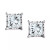 Diamond Princess Stud Earrings (3/4 ct. t.w.) in 14k White Gold, Gold or Rose Gold