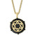 EFFY® Men's Black Diamond Star of David Ship's Wheel 22" Pendant Necklace (5/8 ct. t.w.) in 14k Gold