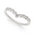 Diamond Contour Band (1/4 ct. t.w.) in 14k White Gold