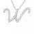 Diamond Initial Pendant Necklace (1/10 ct. t.w.) in Sterling Silver, 16" + 2" Extender