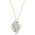 Diamond Cluster Pendant Necklace (1 ct. t.w.) in 14k Gold, Created for Macy's