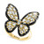 EFFY® White Diamond (1-3/8 ct. t.w.) & Black Diamond (1/5 ct. t.w.) Butterfly Ring in 14k Gold