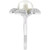 EFFY® Cultured Freshwater Pearl (10mm) & White Topaz (1/2 ct. t.w.) Flower Ring in Sterling Silver