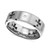 Men's Diamond Accent Cross Cutout Band in Titanium