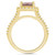 Morganite (2-1/2 ct. t.w.) and Diamond (3/4 ct. t.w.) Halo Ring in 14K Yellow Gold