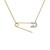 Diamond Safety Pin Charm Collector Pendant Necklace (1/20 ct. t.w.) in 10k Gold, 17" + 1" extender, Created for Macy's