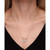 Diamond Safety Pin Charm Collector Pendant Necklace (1/20 ct. t.w.) in 10k Gold, 17" + 1" extender, Created for Macy's