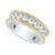 Men's Lab Grown Diamond Band (1-1/2 ct. t.w.) in 10k Gold & White Gold