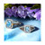 Sea Blue Aquamarine (5/8 ct. t.w.) & Diamond (1/3 ct. t.w.) Beaded Ring in 14k White Gold