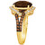 Chocolate Quartz (4-1/5 ct. t.w.) & Diamond (1-7/8 ct. t.w.) Swirl Ring in 14k Gold