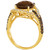 Chocolate Quartz (4-1/5 ct. t.w.) & Diamond (1-7/8 ct. t.w.) Swirl Ring in 14k Gold