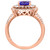 EFFY® Tanzanite (1-5/8 ct.t.w.) & Diamond (5/8 ct. t.w.) Halo Ring in 14k Rose Gold