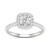 IGI Certified Diamond Halo Engagement Ring (1-1/2 ct. t.w.) in Platinum