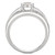 Cubic Zirconia Bridal Ring in Sterling Silver