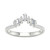 Diamond Baguette & Round Band (1/3 ct. t.w.) in 14k White Gold