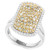 EFFY® White Diamond (3/4 ct. t.w.) & Multicolor Diamond (1-1/4 ct. t.w.) Statement Ring in 14k Two-Tone Gold