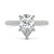 Moissanite Pear Engagement Ring (2-3/8 ct. t.w. DEW) in 14k White Gold