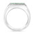 EFFY® Men's Tsavorite (3/4 ct. t.w.) & White Sapphire Ring (1-1/4 ct. t.w.) in Sterling Silver