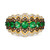 Costa Smeralda Emeralds (3/4 ct. t.w.) & Diamond (5/8 ct. t.w.) Scalloped Edge Ring in 14k Gold
