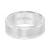 Men's Ring, 8mm Wedding Band in White or Black Tungsten